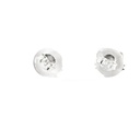 Children Sterling Silver Enamel Kitten Stud Earrings