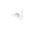 Children Sterling Silver Enamel Kitten Stud Earrings