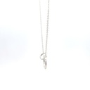 Petals Silver Necklace With Linked Circles "Niece"