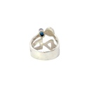 Sterling Silver Ring with Sapphire
