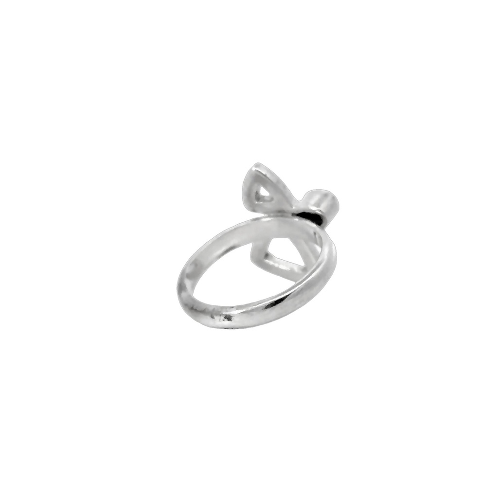 Sterling Silver Ring with Sapphire