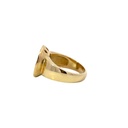 18ct Rose Gold Coin Ring Pave Spinel & Diamonds