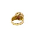 Gold Ring Featuring Red Spinels