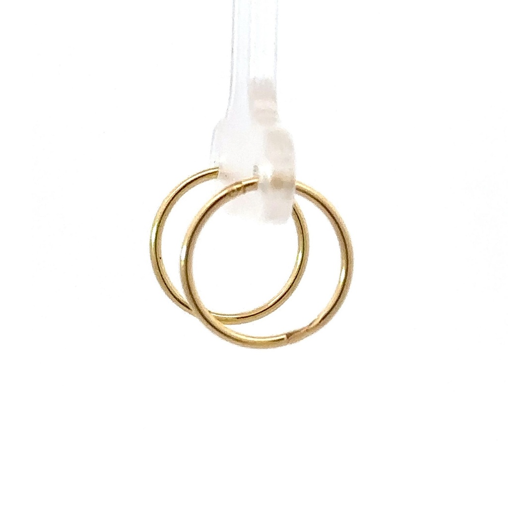 Fat rounded huggie hoop earrings