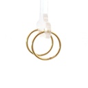 Fat rounded huggie hoop earrings