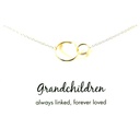 Petals Silver Necklace | "Grandchildren" With Linked Circless