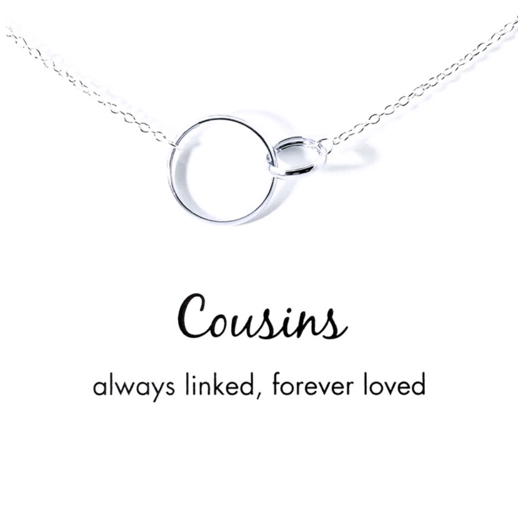 Petals Silver Necklace | "Cousins" With Linked Circles