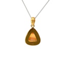 Queensland Boulder Opal Pendant in Gold Plate