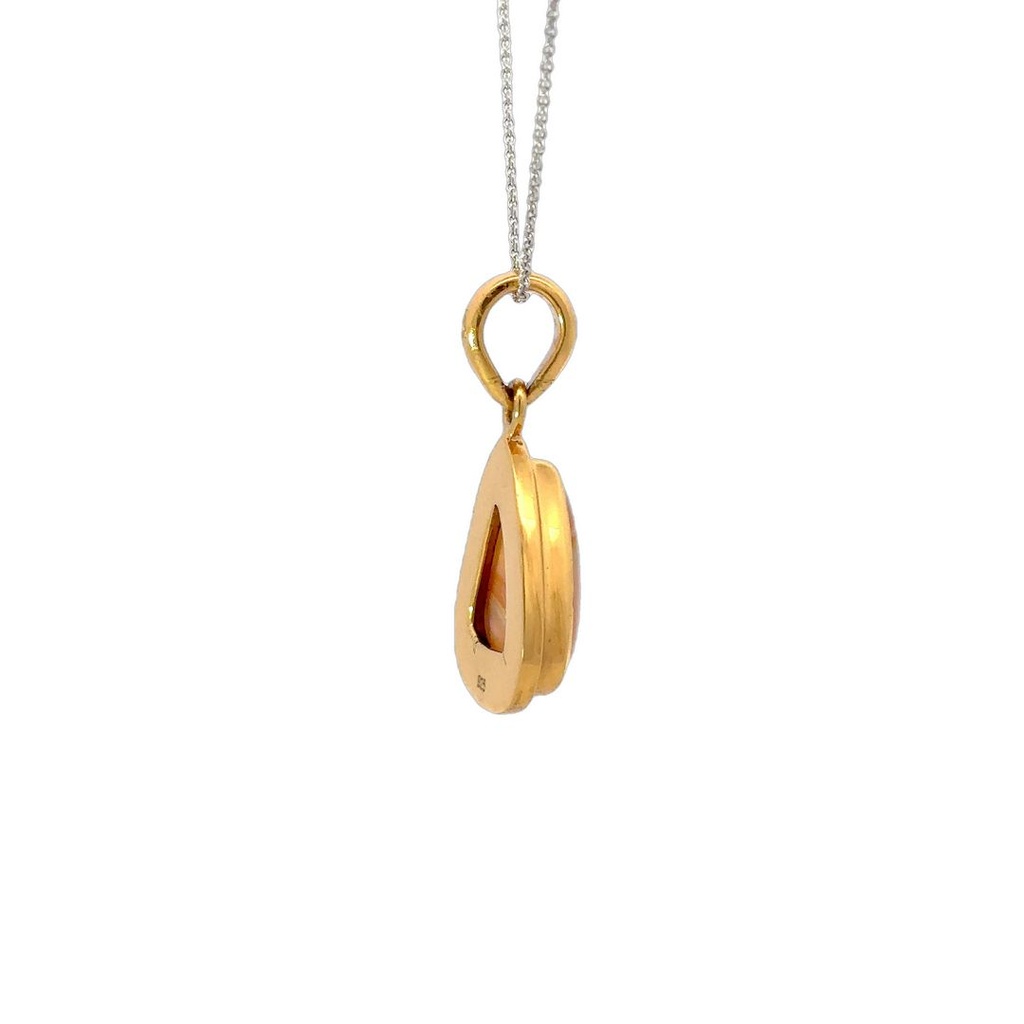 Queensland Boulder Opal Pendant in Gold Plate