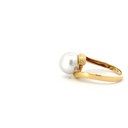18ct Yellow Gold South Sea Pearl & Diamond Ring