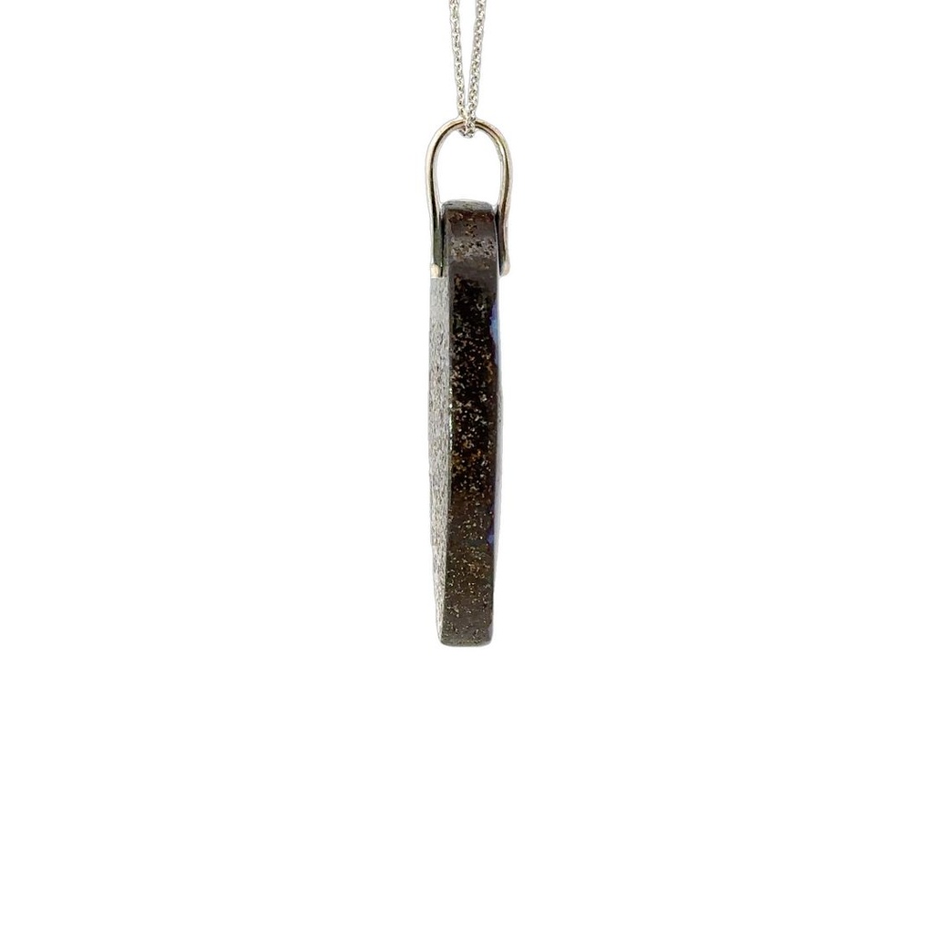 Sterling Silver Boulder Opal Pendant