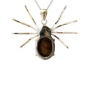 Australian Boulder Opal Spider Pendant in Silver