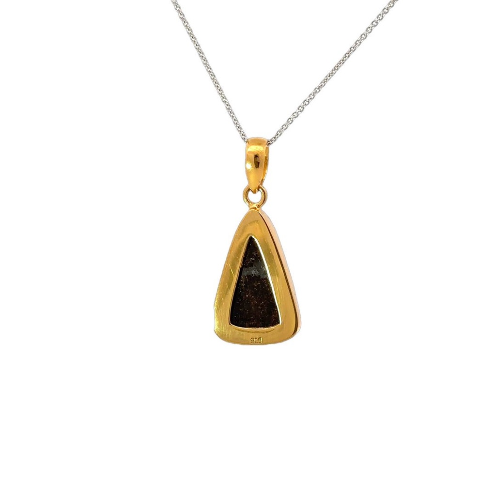 Australian Boulder Opal Pendant in Gold Plate