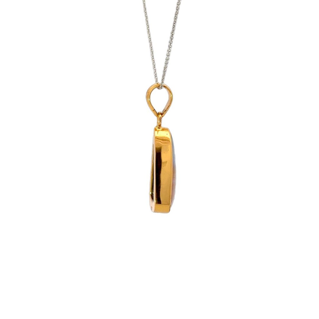 Australian Boulder Opal Pendant in Gold Plate