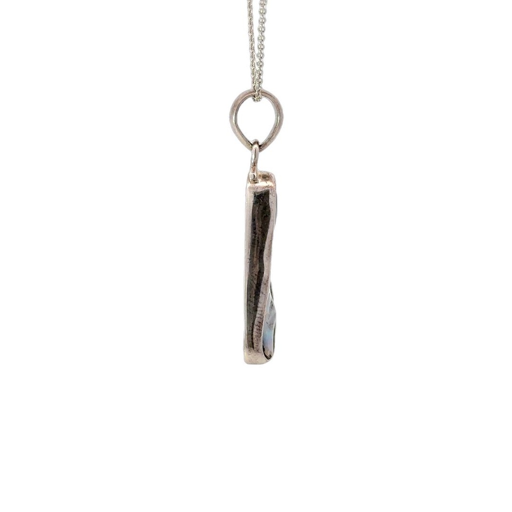 Boulder Opal Pendant in Sterling Silver