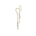 Earrings | Dazzling Gold Plated Brass with Pearls