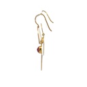 Earrings | Gold Plated Brass Tiered Moons