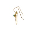 Earrings | Gold Plated Brass Tiered Moons