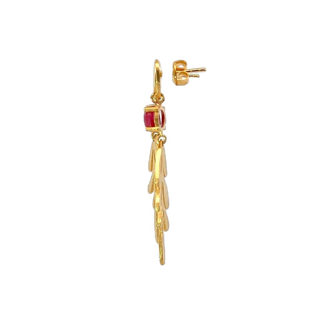 Earrings | Dangling Leaf Design