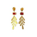 Earrings | Dangling Leaf Design