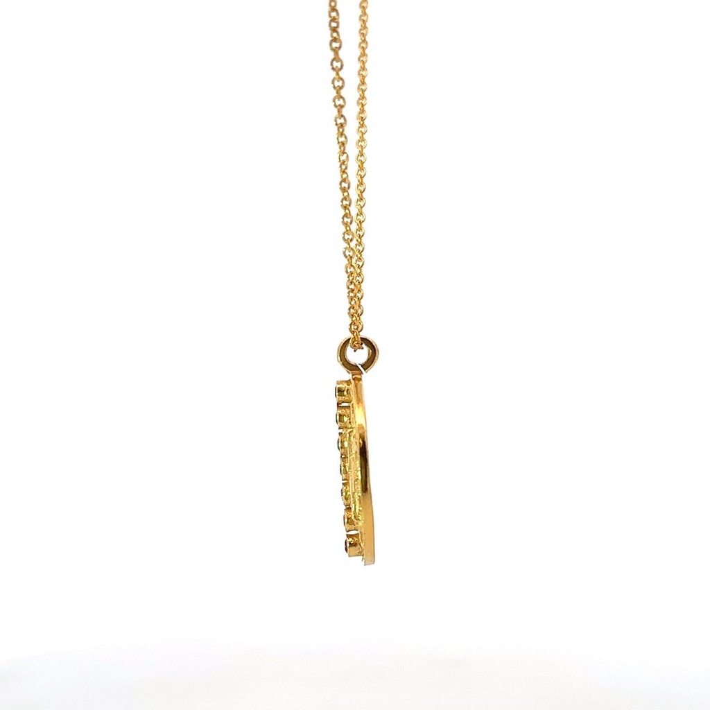 Necklace | Lotus Flower with Mixed Stones