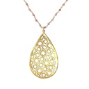 Necklace | Lotus Flower with Mixed Stones