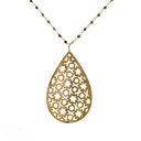 Necklace | Lotus Flower with Mixed Stones