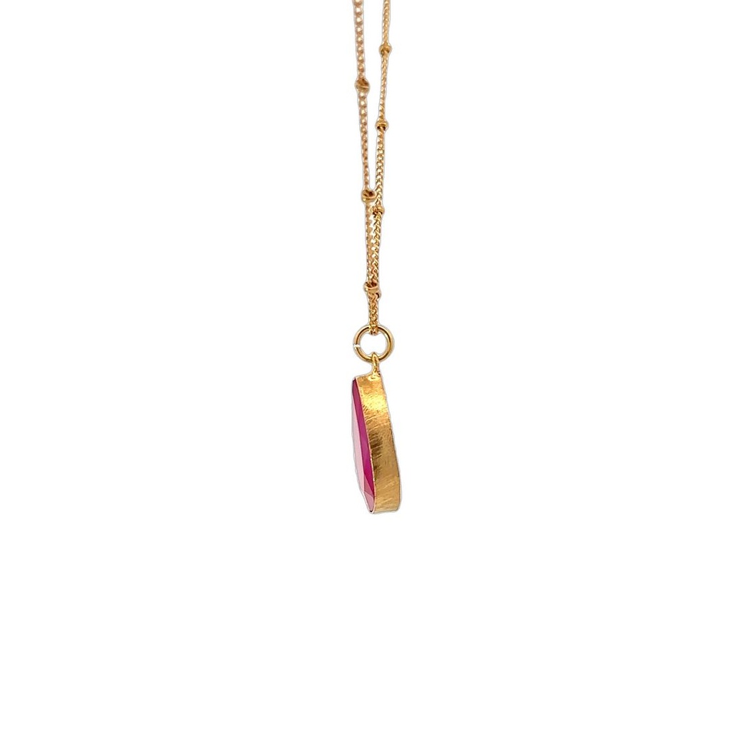 Necklace | Lotus Flower with Mixed Stones