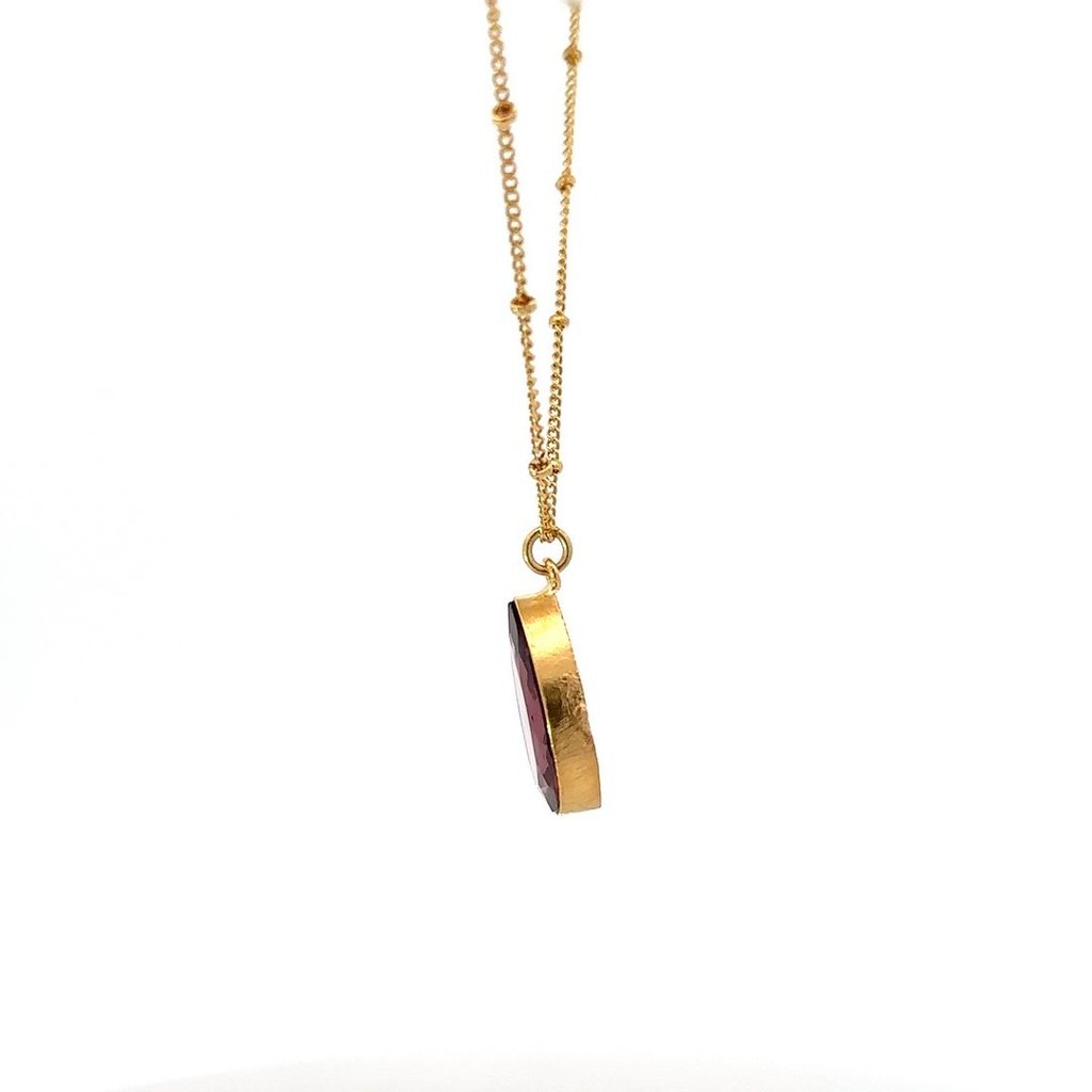 Necklace | Lotus Flower with Mixed Stones