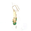 Dangling Earrings | Gold Plated Brass Tiered Moons
