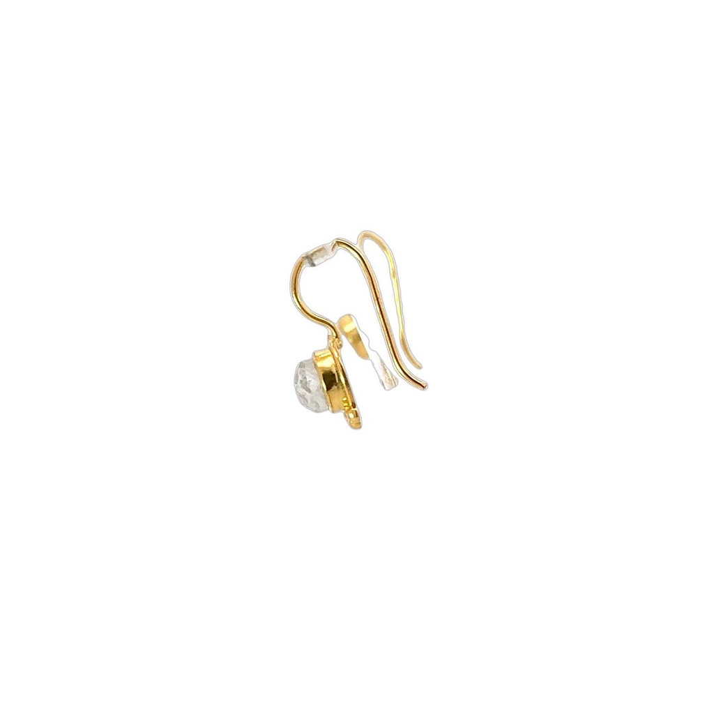 Dangling Earrings | Gold Plated Brass Tiered Moons