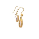 Dangling Earrings | Gold Plated Brass Moonstone Design (copy)
