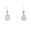 Dangling Earrings | Gold Plated Brass Moonstone Design (copy)