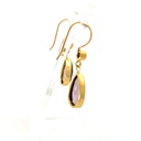Dangling Earrings | Gold Plated Brass Moonstone Design (copy)