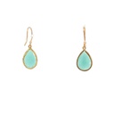 Dangling Earrings | Gold Plated Brass Design with Stone