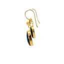 Dangling Earrings | Gold Plated Brass Moonstone Design (copy)