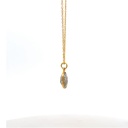 Necklace With Tourmaline Gems | Gold Plated Brass