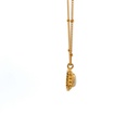 Necklace With Moonstone Pendant | Gold Plated Brass
