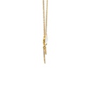 Necklace With Moonstone Pendant | Gold Plated Brass