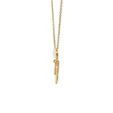 Necklace With Moonstone Pendant | Gold Plated Brass