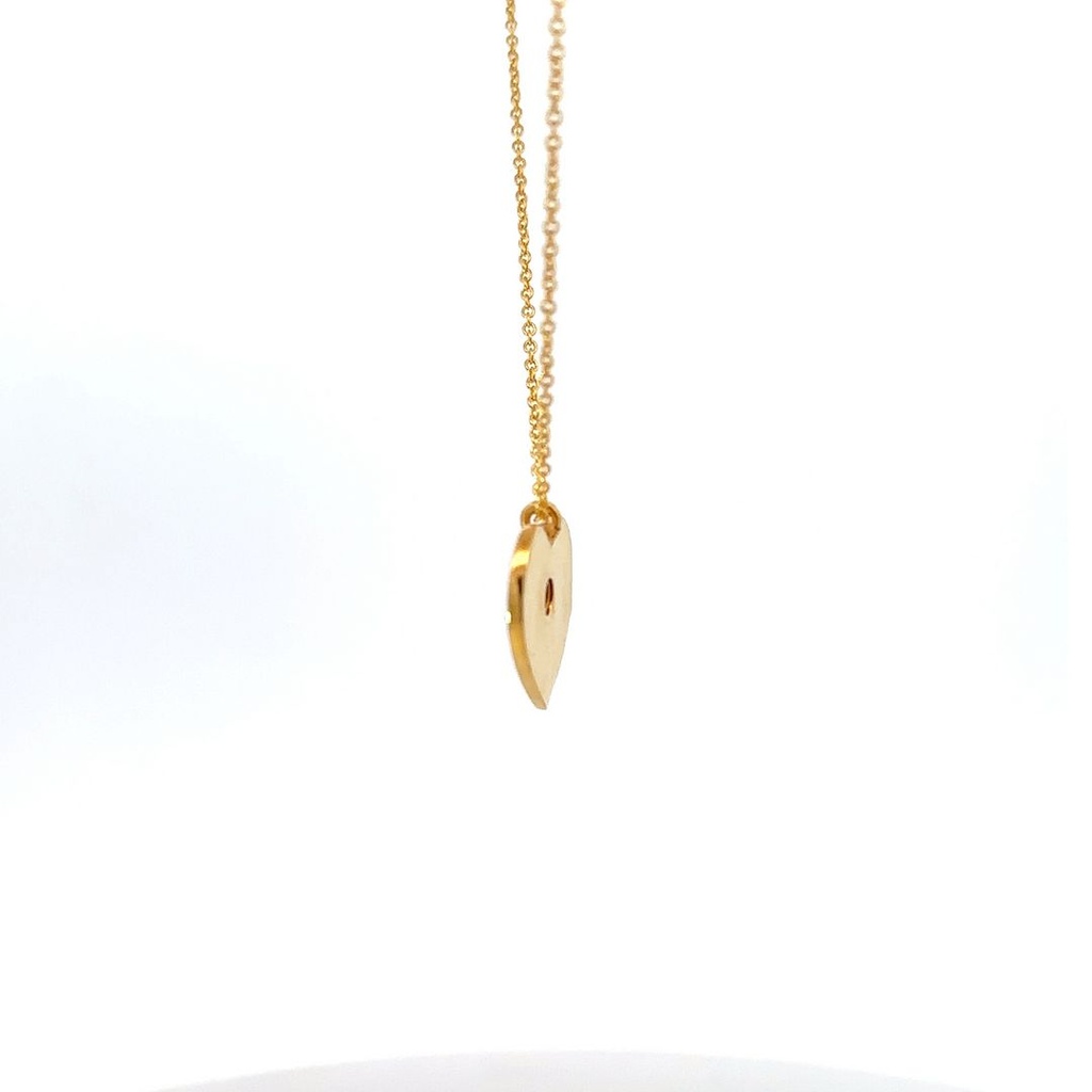 Necklace With Moonstone Pendant | Gold Plated Brass