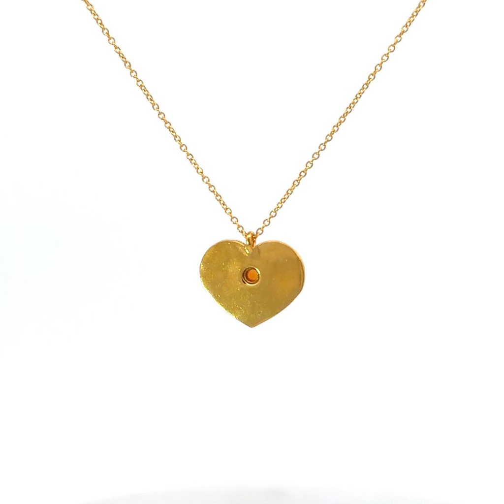 Necklace With Moonstone Pendant | Gold Plated Brass