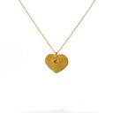 Necklace With Moonstone Pendant | Gold Plated Brass