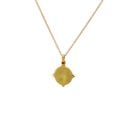 Gold Plated Brass Daisy Necklace With Small Gem (copy)