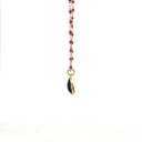 Gold Plated Brass Daisy Necklace With Small Gem