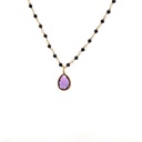 Necklace with Circle Elephant Pendant | Gold Plated Brass