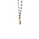 Necklace with Circle Elephant Pendant | Gold Plated Brass