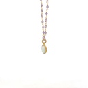 Necklace with Circle Elephant Pendant | Gold Plated Brass