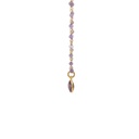 Gold Plated Brass Daisy Necklace With Small Gem