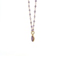 Necklace with Circle Elephant Pendant | Gold Plated Brass